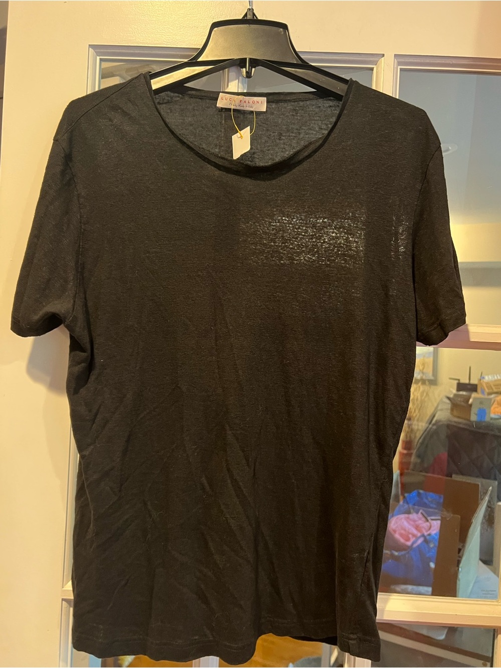 Luca Faloni Black Short-Sleeve Crewneck Tee